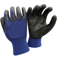 NMSAFETY blau PU-Handschuh mit Sicherheitshandschuhen arbeiten mit Glvoes EN388